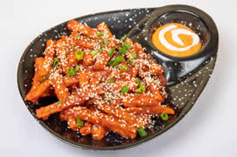 Honey chilli potato