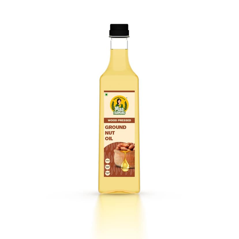 Maa Farming Wood-Pressed Groundnut Oil - 1L
