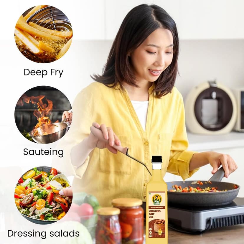 Maa Farming Wood-Pressed Groundnut Oil - 1L view 7
