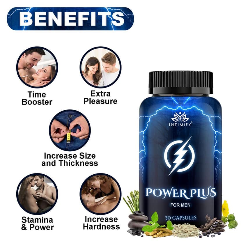 Intimify Power Plus capsule for Time Booster, Extra Pleasure, Stamina & Power, Increase Size, Increase Hardness (30 Caps) view 4