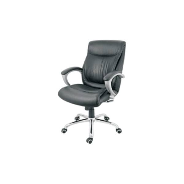 Next to Boss - Leatherette Revolving Chair With Cushioned Handle & Metal Base (CS-L09-MB)