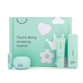 Orimii Youre Doing Amazing Pregnancy Self-Care Gift Box | Leg & Foot Relief Gel, Barrier Repair Lotion, Fragrance-Free Lip Balm & Overnight Face Mask | Thoughtful Baby Shower Gift for Moms-to-Be Orimii Youre Doing Amazing Pregnancy Self-Care Gift Box | L