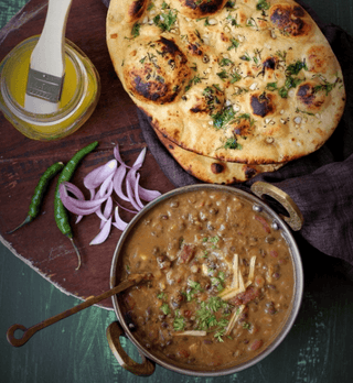 Shahi paneer with butter nan
