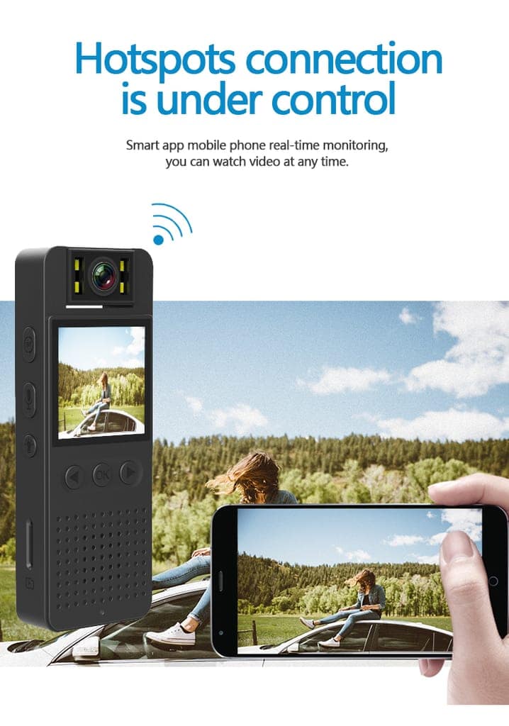 AUSHA Professional Body Worn Camera | Full HD Recording & Motion Detection view 10