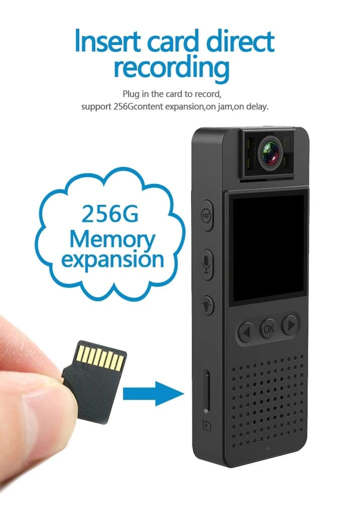 AUSHA Professional Body Worn Camera | Full HD Recording & Motion Detection view 5
