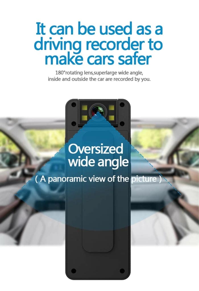 AUSHA Professional Body Worn Camera | Full HD Recording & Motion Detection view 7