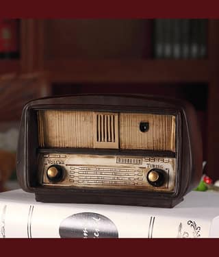 Flenzy Pack Of 1 Charming Mini Retro Radio