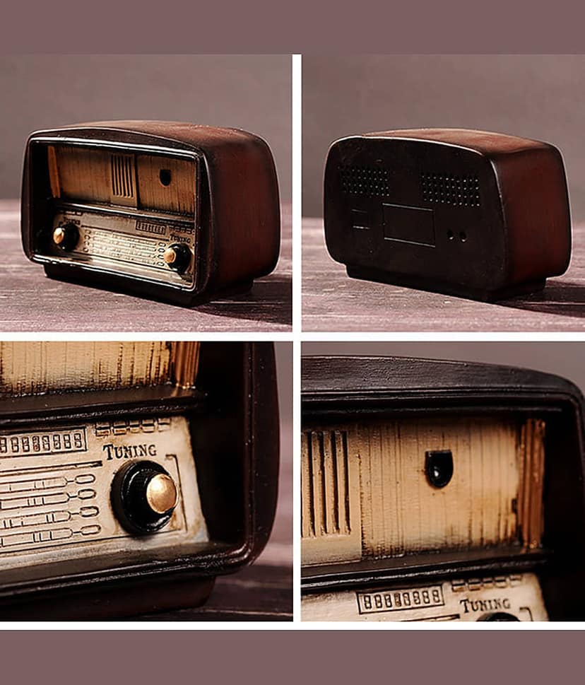 Flenzy Pack Of 1 Charming Mini Retro Radio view 2
