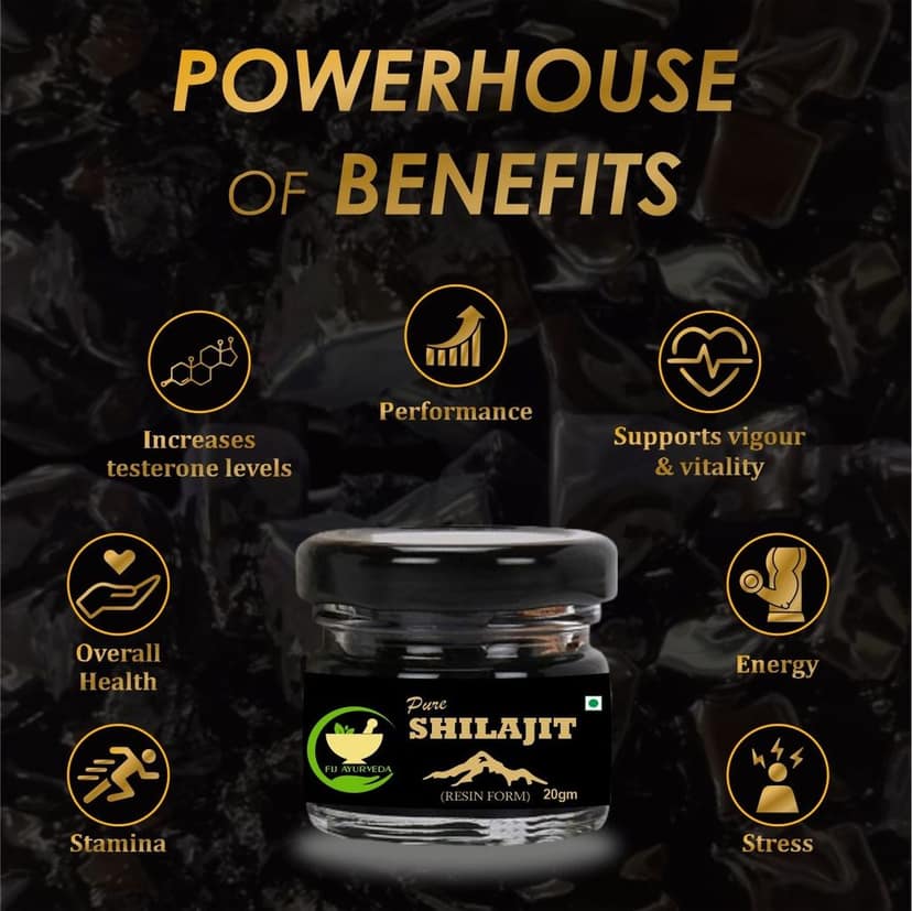 FIJ AYURVEDA Pure Shilajit/Shilajit Resin (Semi Liquid) | Original Shilajit | Shilajit Resin | Shilajit Orignal | Shilajit Liquid, for Stamina Booster, Energy Booster, Strength, Sexual Health & Immunity, Vigor & Vitality for Men & Women - 20Gm view 2