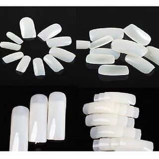100 Pc Fake Nails Nail Art False French Acrylic Artificial Decoration