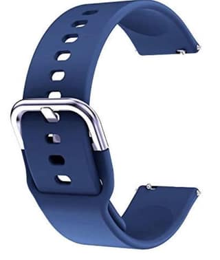 20MM Soft Silicone 20 MM Watch Strap With Stainless Steel buckle Compatible for 20mm Lugs Size Amazfit GTS 2 Mini/Bip/GTS,Samsung Galaxy Watch 4/ Watch 5