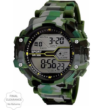 Trex Green Silicon Digital Men's Watch