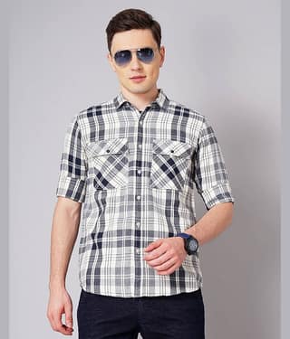 Paul Street - White 100% Cotton Slim Fit Men's Casual Shirt ( Pack of 1 )