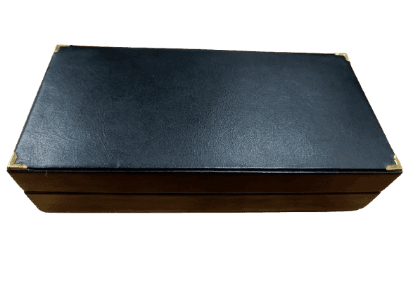 LEATHERMAN LEATHER PLAYING CARD BOX- 1926