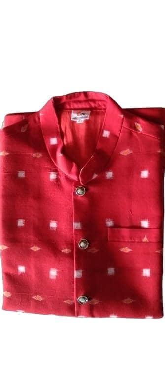 GHL � GUENDICHA HAAT LLP Sambalpuri Certified Handloom Men's Pure Cotton Modi Jacket