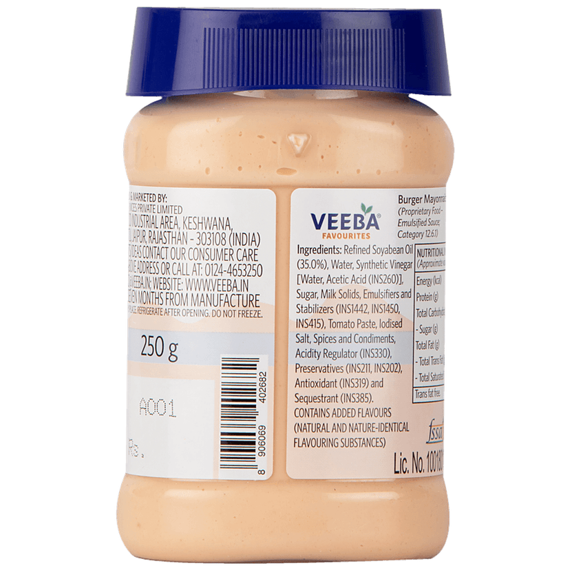 Veeba Mayonnaise - Burger, 250 G view 2