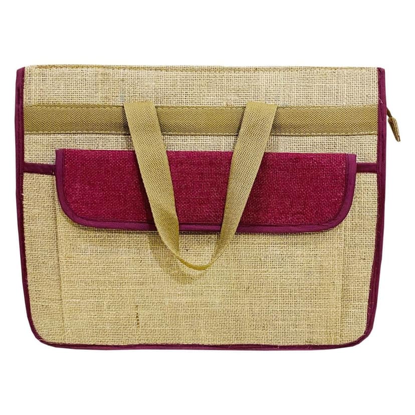 Garvi Gurjari (A Gujarat Govt Enterprise Handmade Plain Jute Office Bag(GGCMJB04) view 2