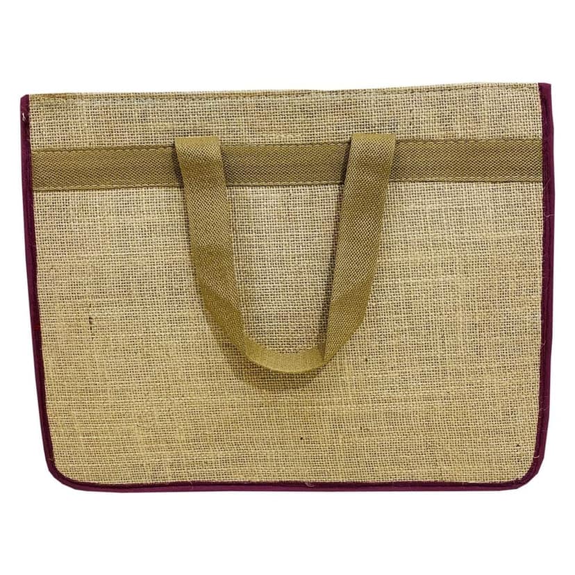 Garvi Gurjari (A Gujarat Govt Enterprise Handmade Plain Jute Office Bag(GGCMJB04) view 3