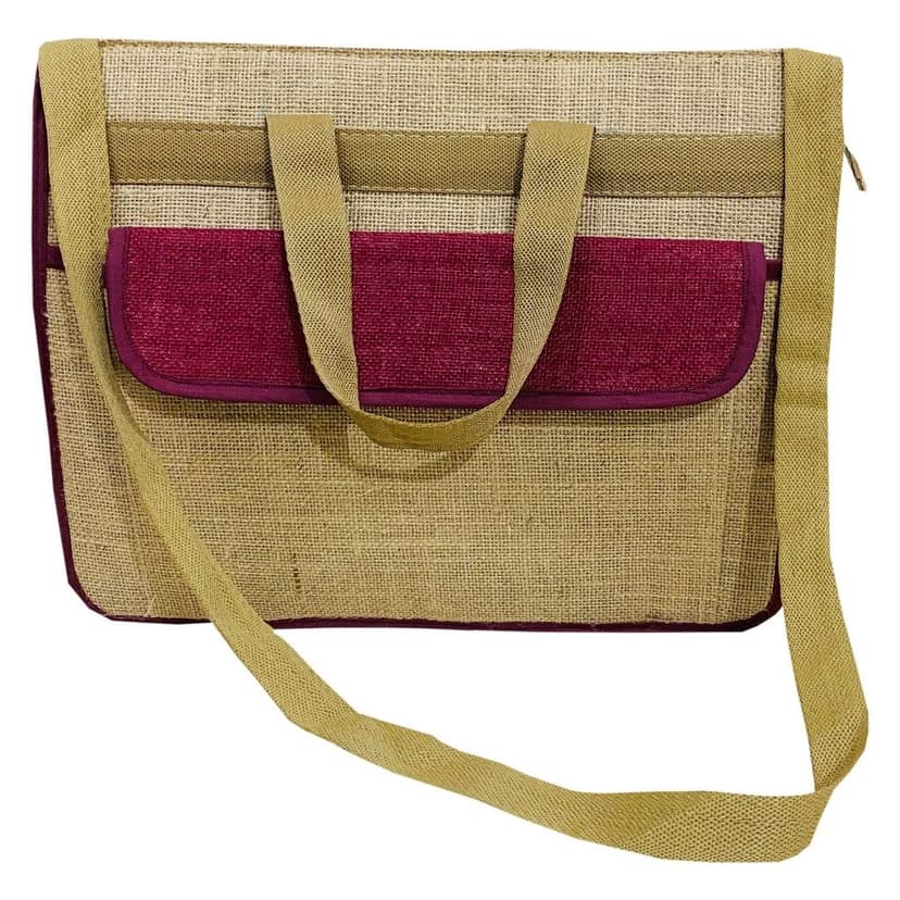 Garvi Gurjari (A Gujarat Govt Enterprise Handmade Plain Jute Office Bag(GGCMJB04) view 4