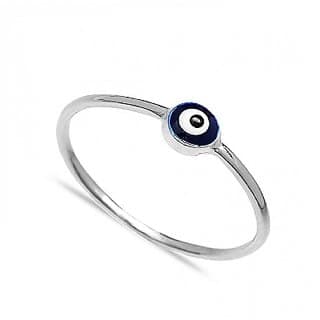 Natural Evil's eye Silver Ring 100% real by CEYLONMINE