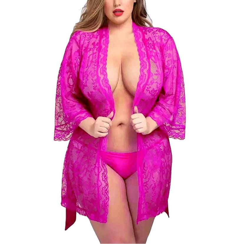 Babydoll dress lingerie Robe women Girls sleepwear short nighty view 5
