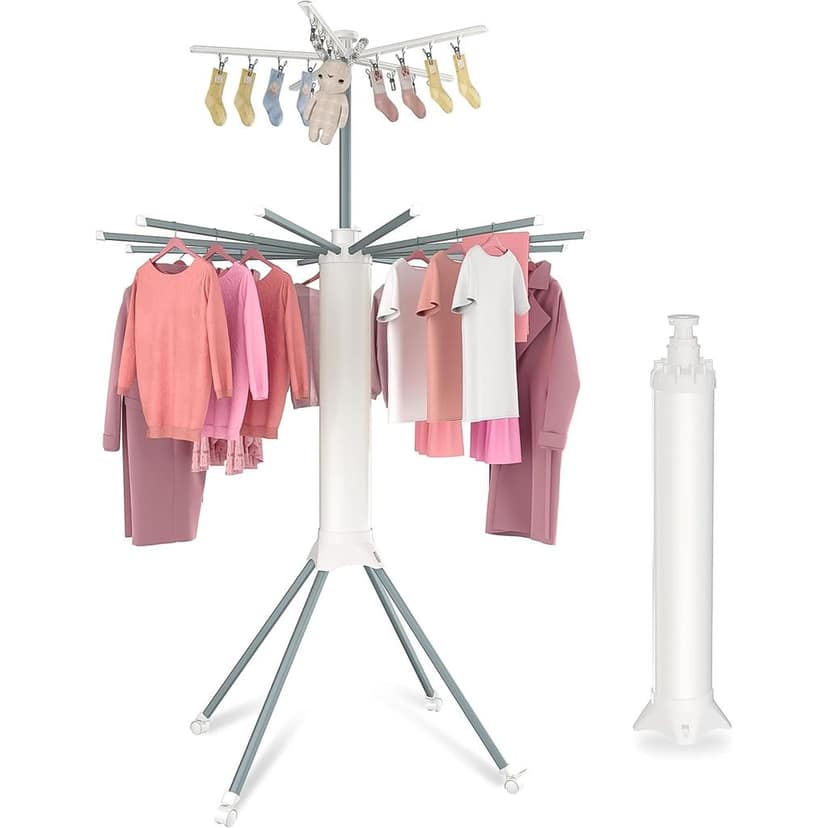 Multi-Layer Foldable Clothes Drying Rack Set view 5