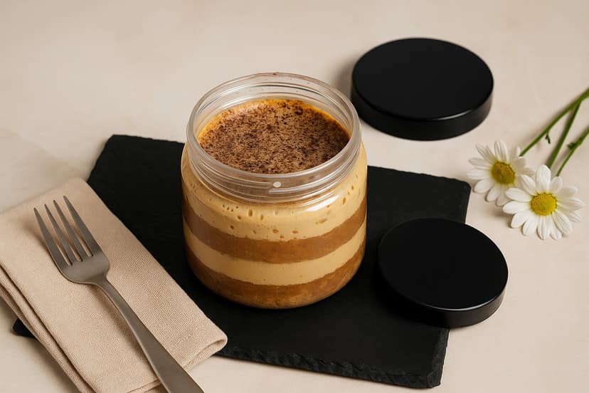 Tiramisu mousse jar