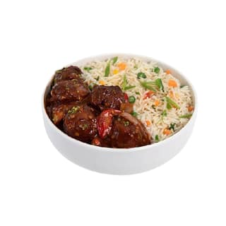 Veg Manchurian Meal Bowl (Rice)
