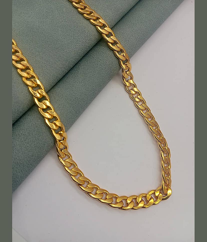H M PRODUCT Gold Plated Chain ( Set of 1 )