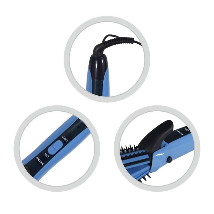 Baltra Arch 3 In 1 Hair styler, Curler, Crimper and Straightener, 3 Heating Plates with Lock, ON/OFF Switch, 360�Swivel Cord, Cool Touch Handle, 1.65m Cord Length view 5