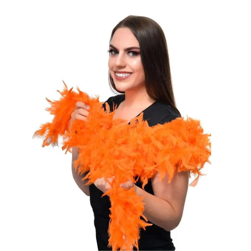 Feather Boa Orange view 3
