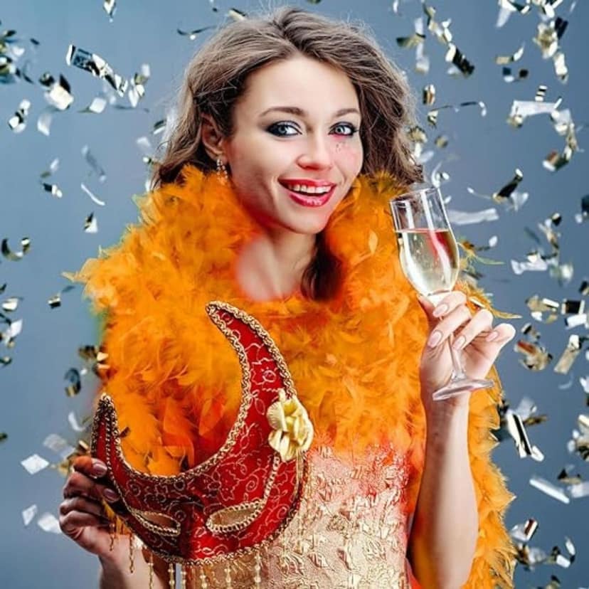 Feather Boa Orange view 4