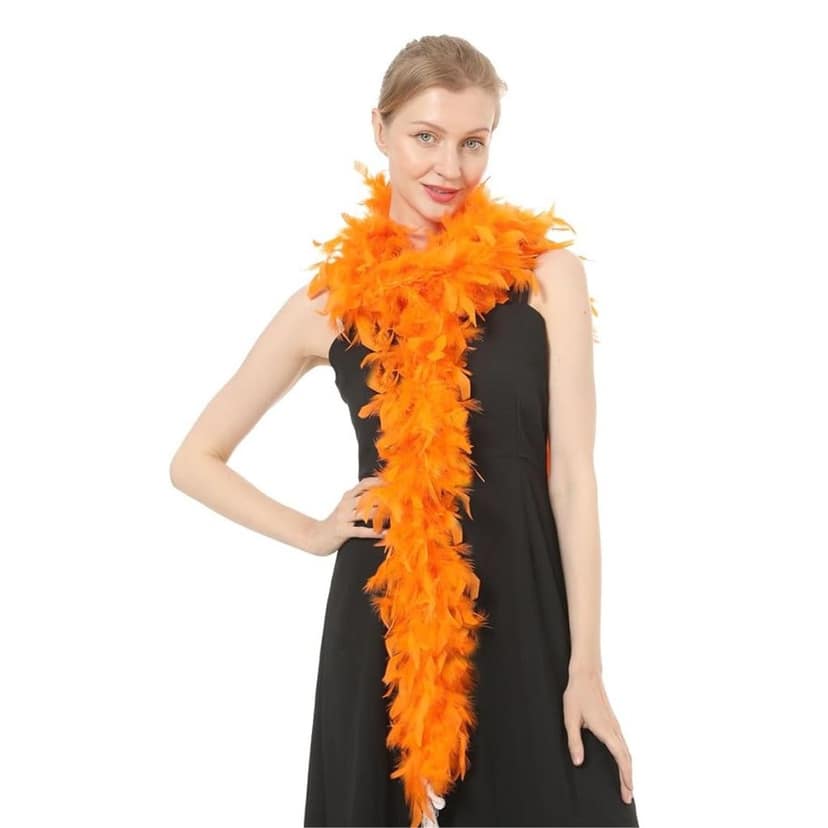 Feather Boa Orange view 6
