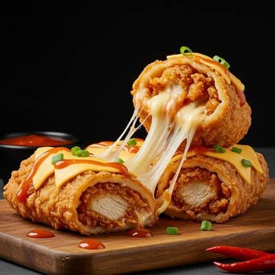 Cheesy Crispy Chicken Roll