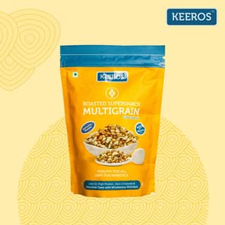 Keeros Lightly Salted Multigrain, Healthy & Diabetic Friendly Roasted Super Snack, 400 gm
