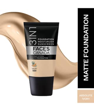 FACES CANADA Hydra Matte Foundation + Moisturizer + SPF 30, Warm Natural 021, 18ml (Pack of 1)