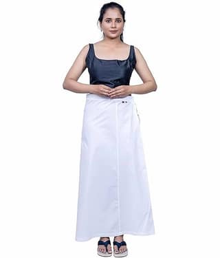 LITTLE PANDA Grey Cotton Petticoat - Single