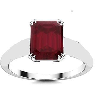 CEYLONMINE Ruby ( chunni )ring silver natural & lab certified gemstone Ruby / manik ring for unisex