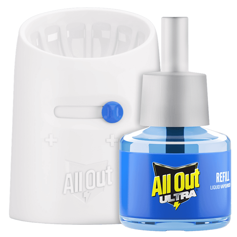 All Out Liquid Vaporiser Mosquito Repellent Starter Pack - Kills Dengue, Malaria, & Chikungunya Mosquitoes, 45 Ml Machine + Refill view 2