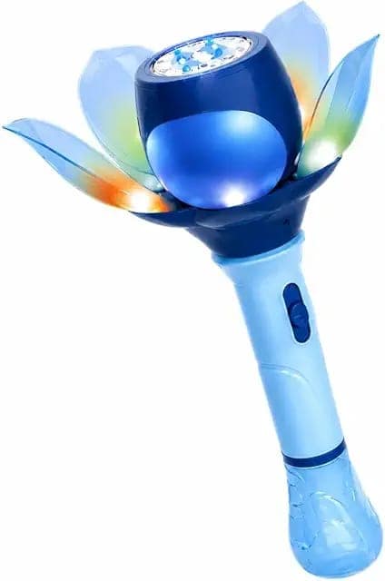 10 Holes Bubble Wand Toy with LED Lights & Music|Automatic Bubble Blower Gun for Kids|Battery Operated Bubble Maker view 3