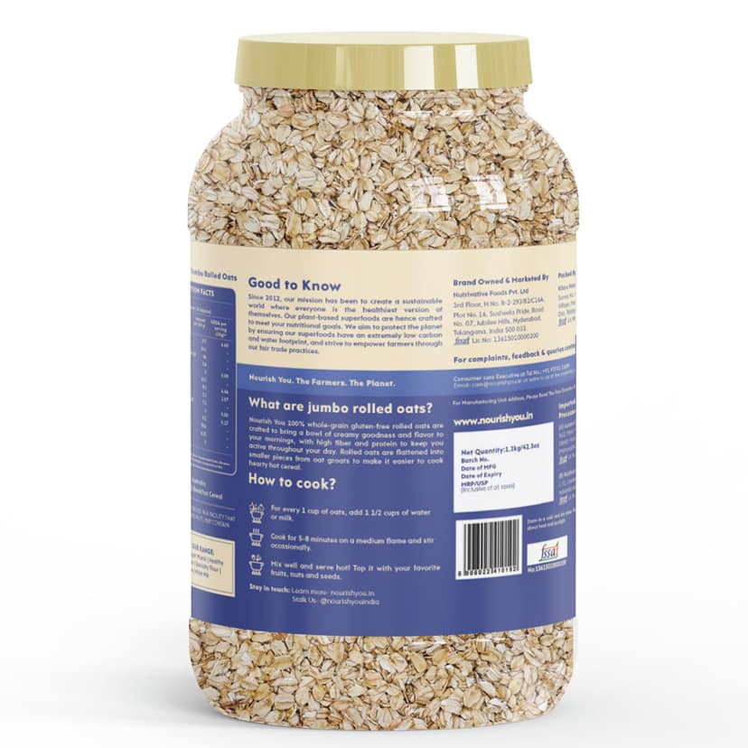 nourish you Jumbo Rolled Oats view 3