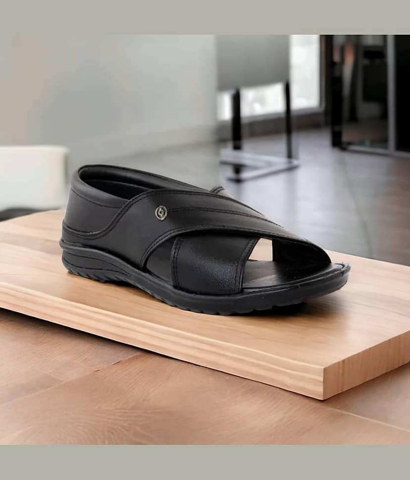 INFINITRENZ - Black Men's Sandals
