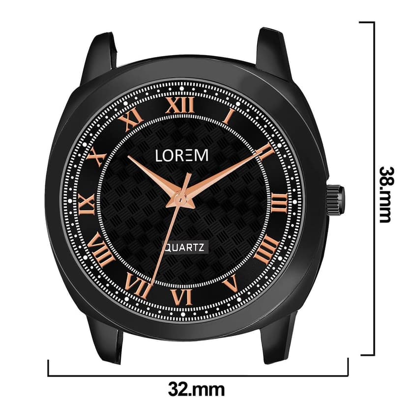 LOREM Cubic Designer Printed Dial Analog Watch for Women-UF view 4