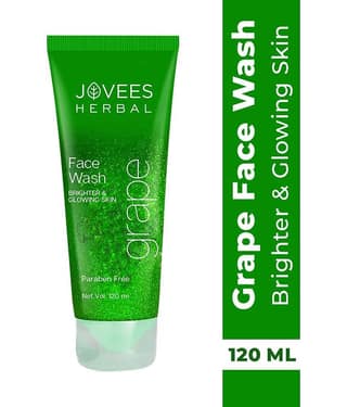 Jovees Herbal Grape Face Wash For Brighter & Glowing Skin For All Skin Types, 120ml, (Pack of 1)