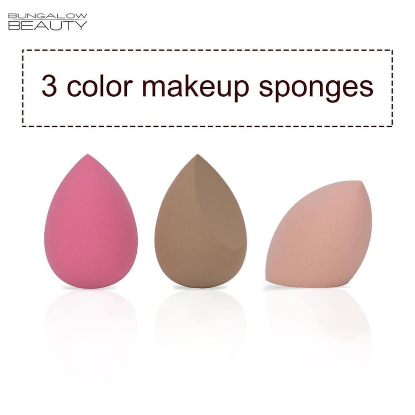 BUNGALOW BEAUTY Makeup Blending Set, 3 Pieces - Reusable | Beauty Makeup Sponge | Foundation Blender Sponge | Easy to clean I Latex-free I Suitable for Sensitive Skin view 5