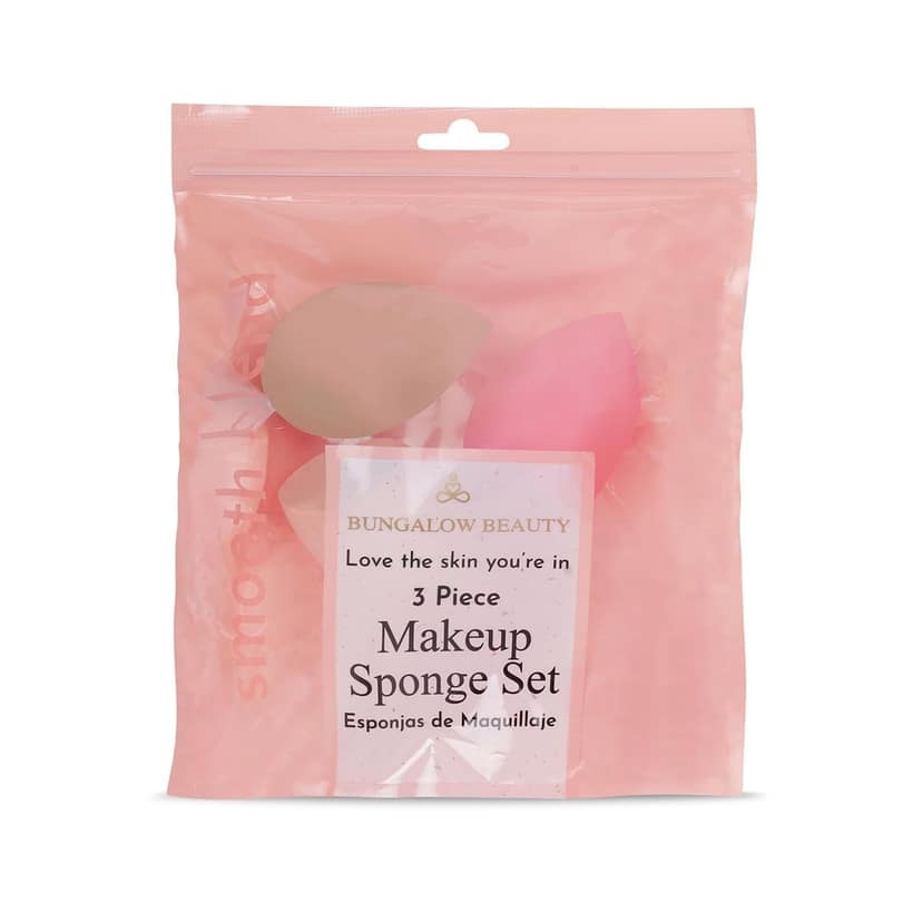 BUNGALOW BEAUTY Makeup Blending Set, 3 Pieces - Reusable | Beauty Makeup Sponge | Foundation Blender Sponge | Easy to clean I Latex-free I Suitable for Sensitive Skin view 6
