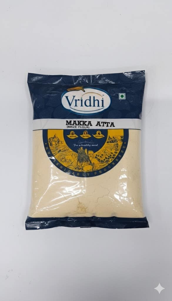 Vridhi Premium Quality Makka Atta (Maize Flour / Corn Flour) – Freshly Ground & Traditional – 500gm view 2