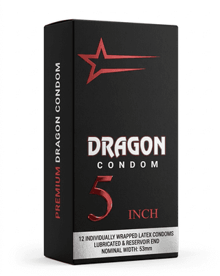 Dra-gon Con-dom 5 inch silicon reusable