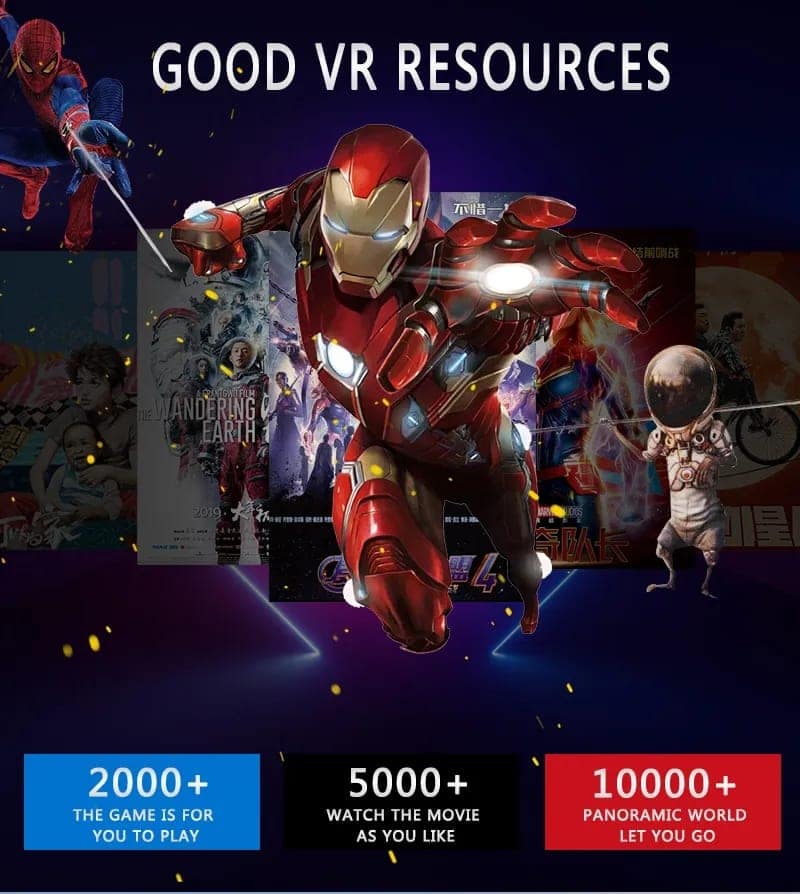 AUSHA VR Box Headset | Immersive 3D Virtual Reality Glasses for iPhone & Android (4.0–6.5″ Phones) view 7