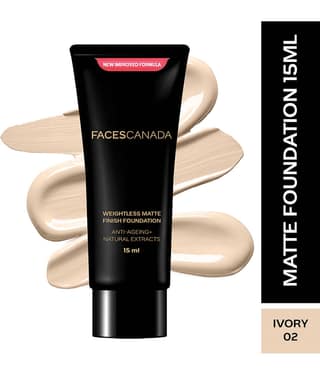 FACES CANADA Weightless Matte Finish Foundation - Beige, 15ml , Anti-Ageing